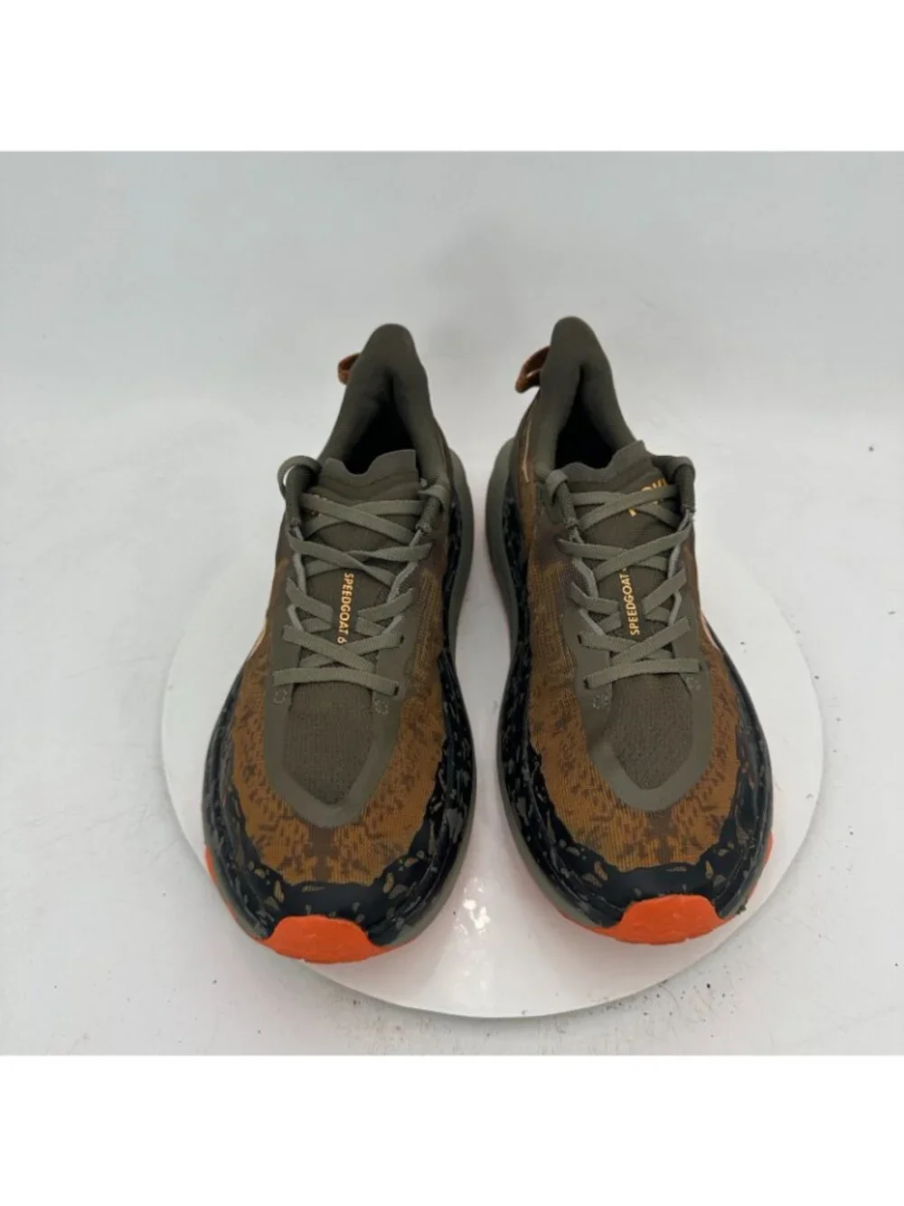 Hoka One One Speedgoat 6 Men Size 10D 1147791-AQL Antique Olive Squash Shoes